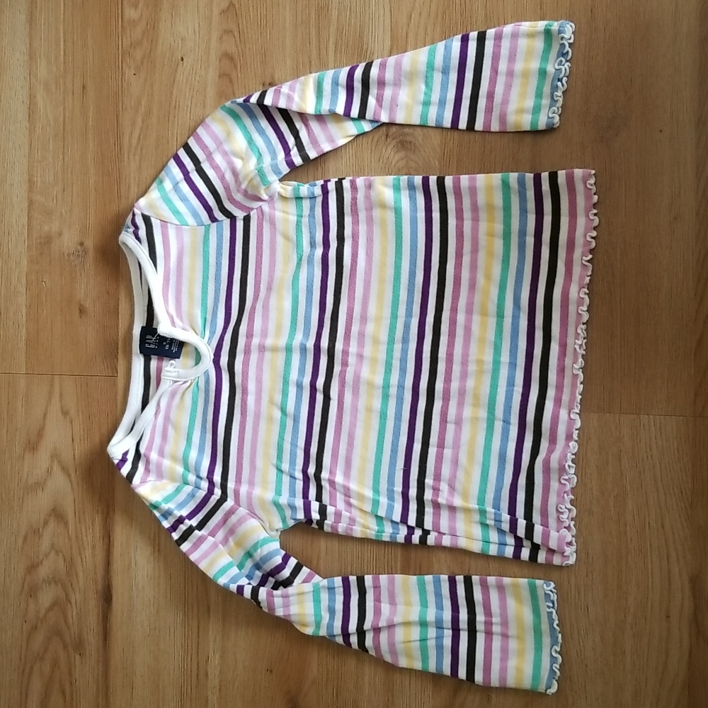 GAP Kids striped girls long sleeved top size 6/7